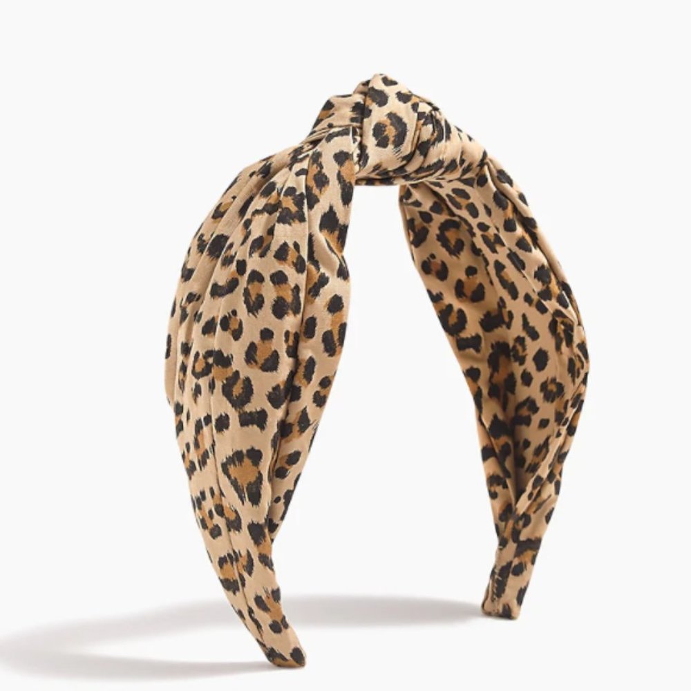 leopard knot headband